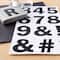 Black Glitter Alphabet Stickers by Recollections™